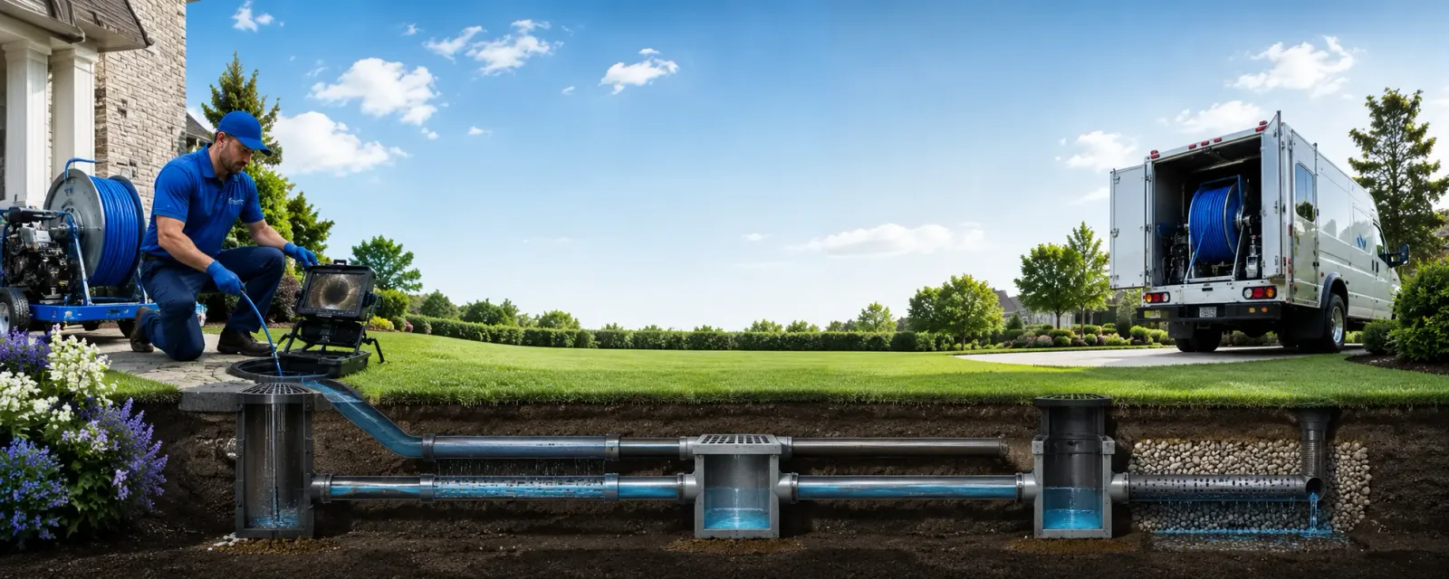Outdoor drain cleaning information for Hiram, OH